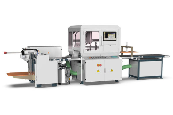 Automatic Rigid Apparel Boxes Gluing and Positioning Machine HM-600E