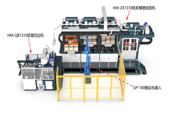 Automatic Molded Fiber Pulp Forming Machine HM-ZX1310 - Image 2